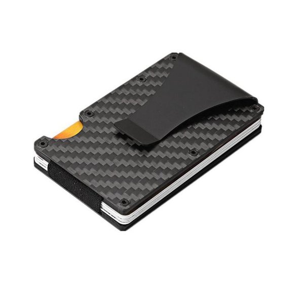 Front Pocket Carbon Fibre Cardholder & Money Clip - Picture 9 of 10